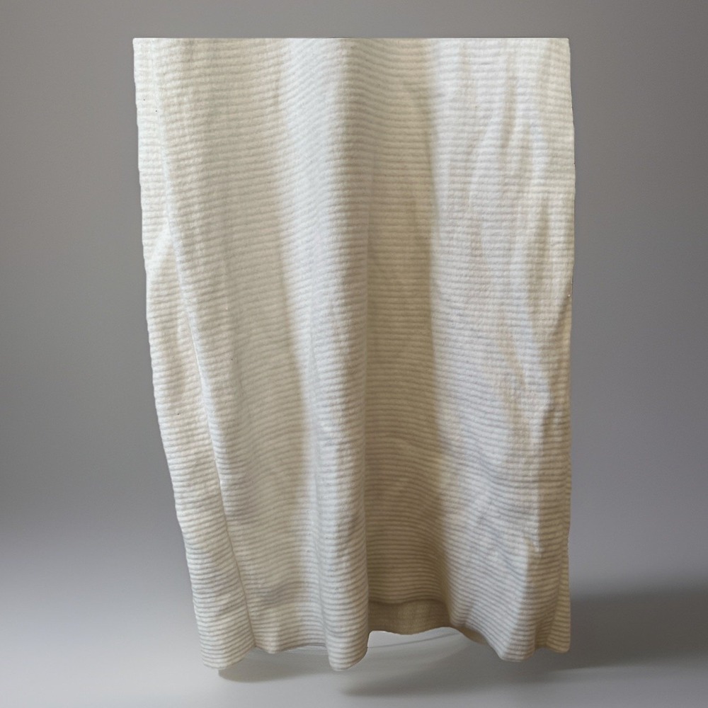 Alice + Olivia Cowl Neck Sweater Dress Women L Body Con Fitted Off White Long - Picture 4 of 10